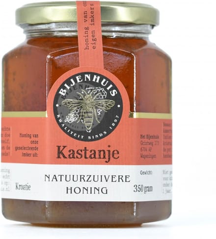 Het Bijenhuis Wageningen - Kastanjehoning - 350 g