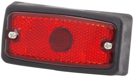 zijmarkeringslamp universeel rood 12/24 volt - zij lamp - contourlamp - breedtelamp