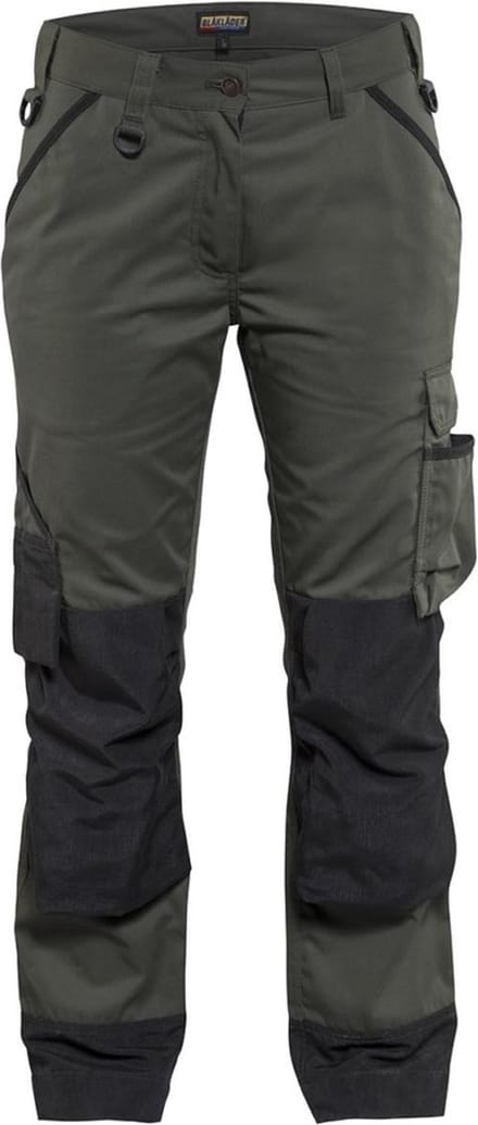 Blaklader Dames Garden Werkbroek 7154-1835 - Army Groen/Zwart - C36