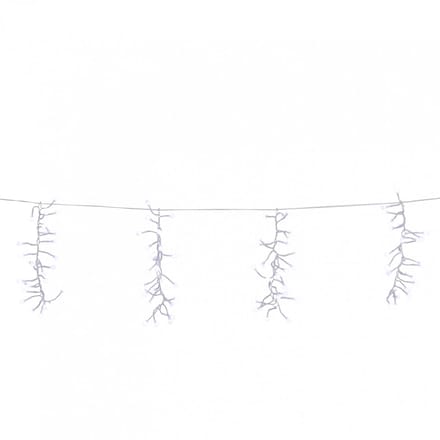 Luca Lighting - Icicle berry white 650led IP44 8 function controller and timer - l720xw30cm
