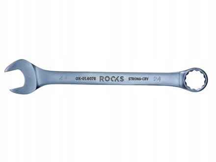 ROOKS Ringsleutel 24 mm - 31CrV3 Staal, Dubbel Chroom