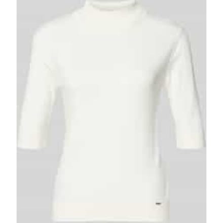 Gebreid shirt met opstaande kraag