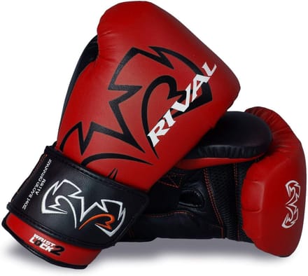 Bokshandschoenen Evolution - Sparring Handschoenen - Workout Training - Dubbel hoek V-Strap - 14 oz - Rood