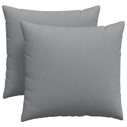vidaXL - Zitkussens - 2 - st - Stof - Lichtgrijs - 45 - x - 45 - cm