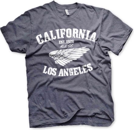Route 66 Heren Tshirt -2XL- California Blauw
