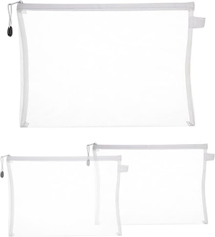 Puzzel Opbergtas - Document Tas - Spullen Organiseren - Transparant Nylon - 3 Stuks - Niet gespecificeerd