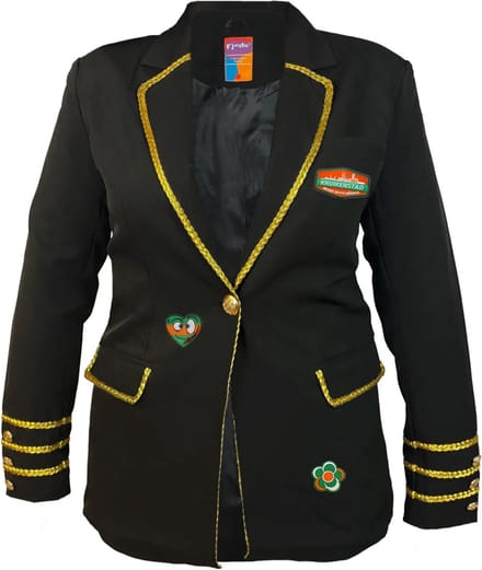 Kruikenstad jasje met emblemen – Luxe – Dames - Carnavalskleding Dames - Carnaval