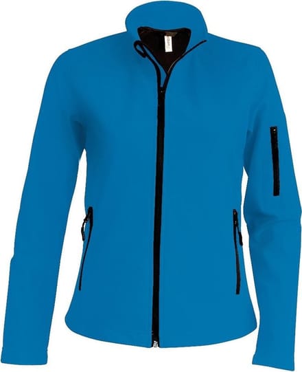 Kariban Dames/dames Soft Shell-jas (Aqua)