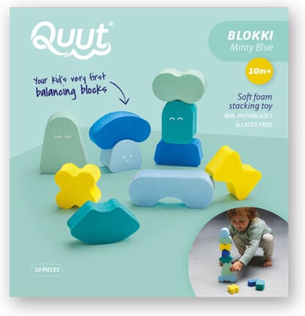 Quut - Blokki - Mint blauw - balans blokken