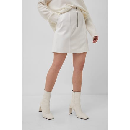 French Connection Eatha Patent Mix Skirt White Taglia: 14 | Minigonne Outlet | Donna | Bianco