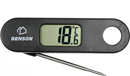 Benson Inklapbare digitale keukenthermometer - Magnetische achterkant - Bereik -40 tot 200°C