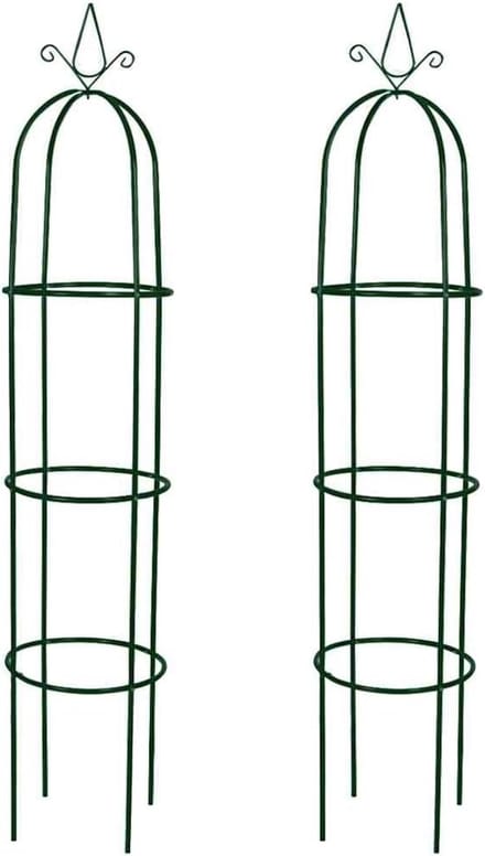 Rozenbogen - Klimhulp Rozen - Tuin Decoratie - Smeedijzeren Constructie - 2 stuks - Groen