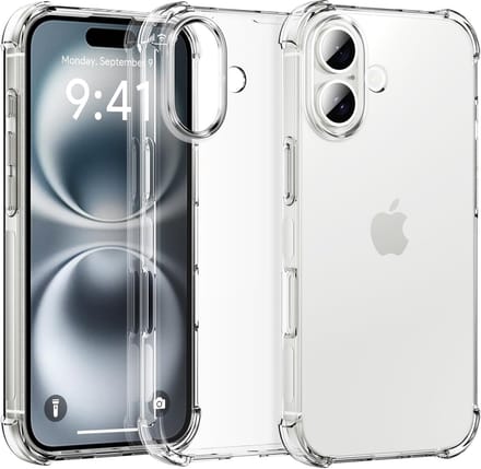 Hoesje geschikt voor iPhone 16 Plus shockproof backcover – transparant
