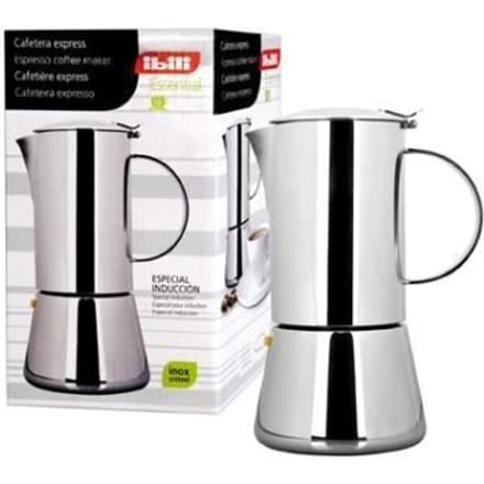 Espresso koffiezetapparaat 10 kopjes Roestvrij staal - IBILI 620310 - Capaciteit in kopjes: 10 - Zetmethode: Espresso
