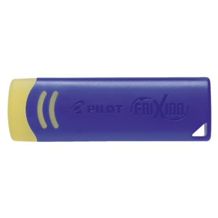 Gum Pilot  friXion geel met blauwe houder