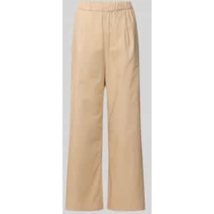 Straight leg stoffen broek met elastische band