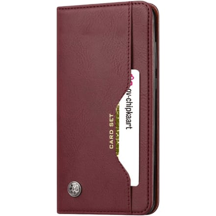 Comfycase OnePlus 7T Pro Bookcase Hoesje Magneetsluiting Rood