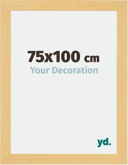 Your Decoration - Fotolijst 75x100 cm - MDF - Beuken Decor - Mura