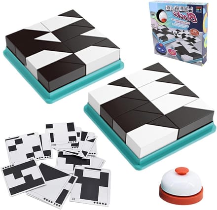 Blokkenpuzzel - Educatieve puzzel - Logisch denken - Met opbergbak - 26 cm breed - Meerdere kleuren