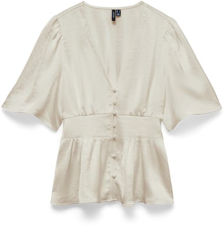 VERO MODA - VMANDREA 2/4 BUTTON TOP WVN - Dames - Blouses