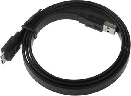 Scoby - USB Kabel - Geschikt voor Micro USB 3.0 Apparaten - USB 3.0 naar Micro USB 3.0 Kabel - Data en Oplaadkabel - 1 Meter - Zwart