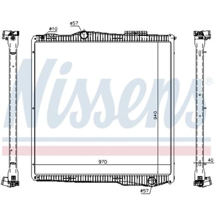 Radiator, motorkoeling NISSENS 67291