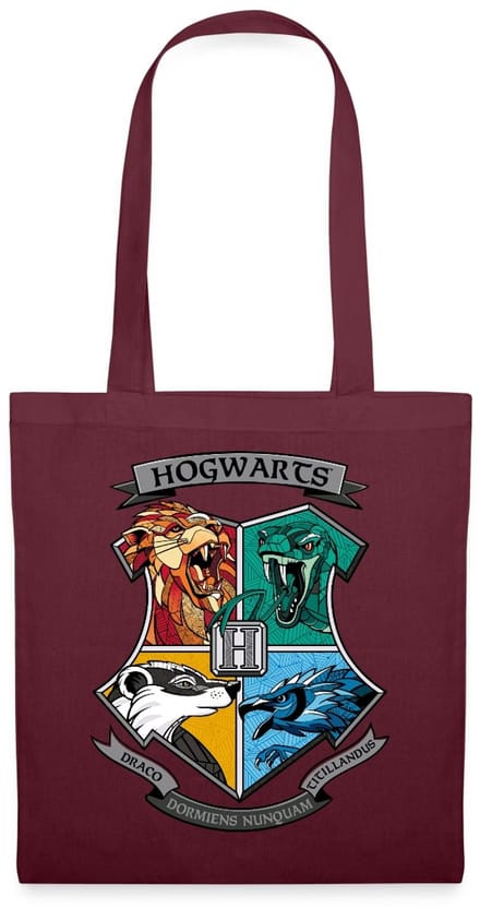 Harry Potter Hogwarts Logo Tas Van Stof Schoudertas