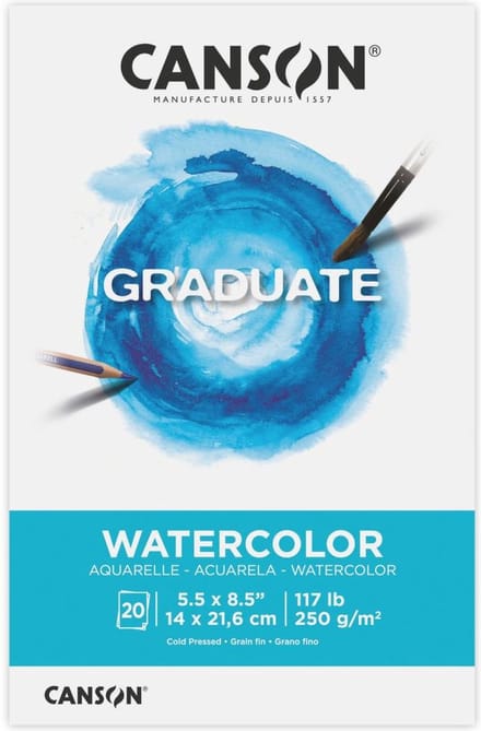 Canson Graduate Series Watercolor Pad - aquarelblok - C525008010