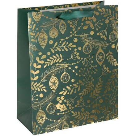 Sigel Cadeauzakken Goud/Groen 5 Stuks - Luxe Lint & Stevig Karton