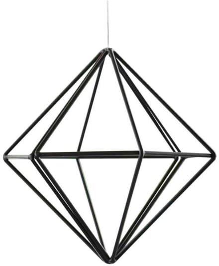 Ginger Ray - Ginger Ray - Zwarte metalen geometrische hangdecoratie - 30 cm