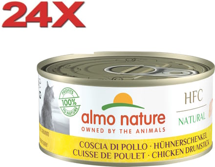 Almo Nature HFC - Kattenvoer - Kippenbout - 24x150gr