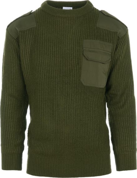 Commando trui groen acryl