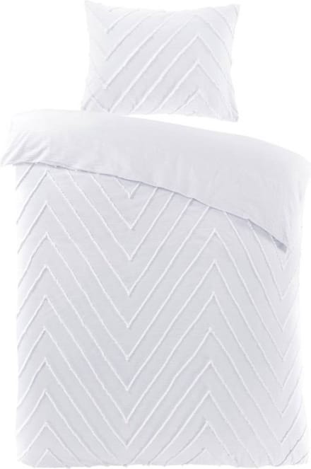 Papillon Valencia Dekbedovertrek - Eenpersoons - 140x200/220 cm - Wit