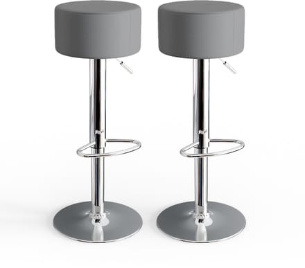 Vicco Barkrukken set van 2 – 33 x 92 cm 2 delen Grijs