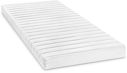 Bodyprotect 100 x 200 cm comfortschuimmatras Micha | basic rollmatras | afneembare hoes van microvezel, wasbaar op 60 graden | 100 x 200 x 13 cm | wit