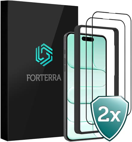 Screenprotector 2 Stuks - Geschikt voor Apple iPhone Air - Met Installatie Frame - Beschermglas - Gehard Glas - Tempered Glass - Screen Protector