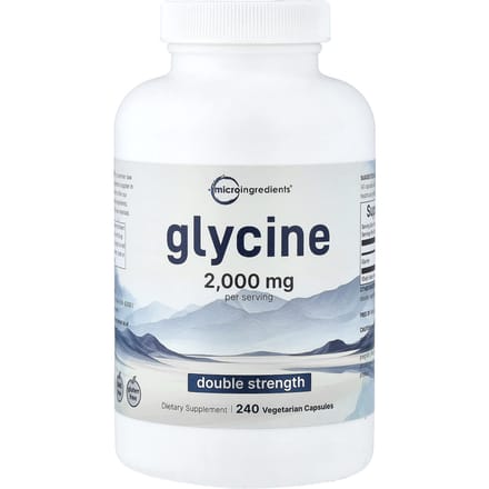 Micro Ingredients, Glycine, 240 Plantaardige Capsules (500 mg per capsule)