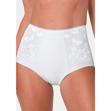 Corrigerende slip met katoen - wit - Gr. 48 van Goldner Fashion