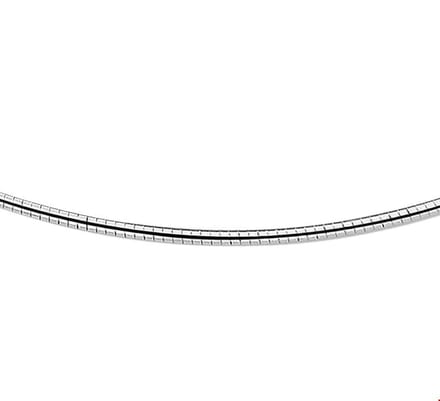 Zilveren omega collier 1302658