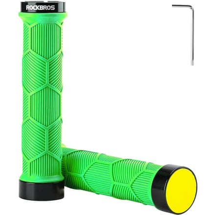 Rockbros 40720007005 bicycle grips with reflector - green