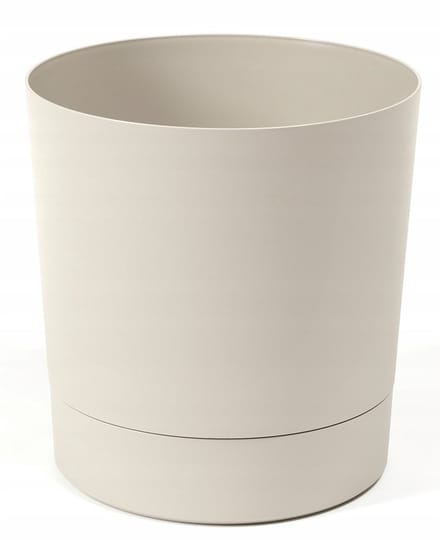 Aura Pot met Schotel Beige Ø12,5cm H13,1cm - Modern Design