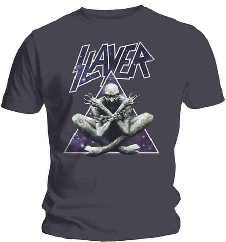 Slayer - Triangle Demon heren unisex T-shirt donkergrijs - S