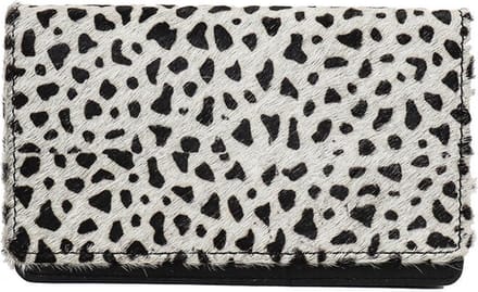 Bear Design Animal Leren Overslagportemonnee - Black Dot