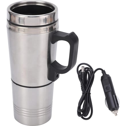 350 ml 150 ml roestvrijstalen auto elektrische waterkoker koffie thee thermos water verwarmingsbeker 12V wit
