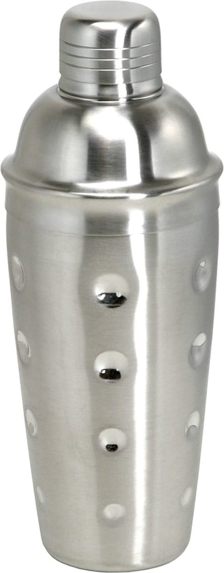 Cocktailshaker 3 delen - RVS met zeef - 700 ml.