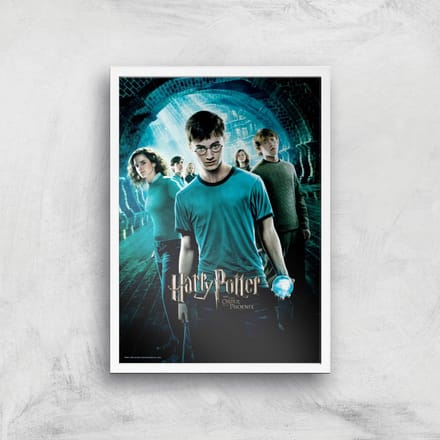 Harry Potter and the Order Of The Phoenix Giclee Art Print - A2 - White Frame