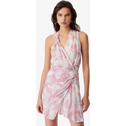 IRO Paris Fredja Light Pink Multico Maat: L | Mini Jurken Outlet | Dames | Roze