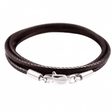 Koordketting-luxe-Donker Bruin- 2.5 mm-Basic-80 cm-Charme Bijoux