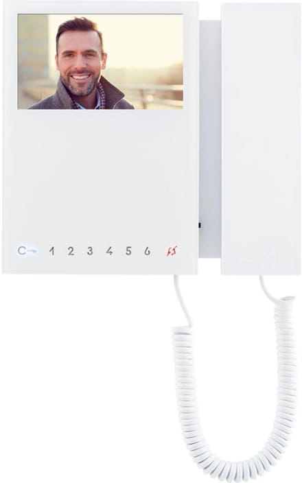 Witte Mini-monitor met 8 Knoppen voor Intercomsystemen