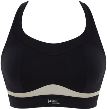 Panache - Freedom Non Wired Non Padded Sport BH - Black/Chalk - 70F